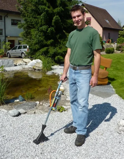 InfraWeeder Lady im Einsatz