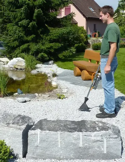 InfraWeeder Lady im Einsatz